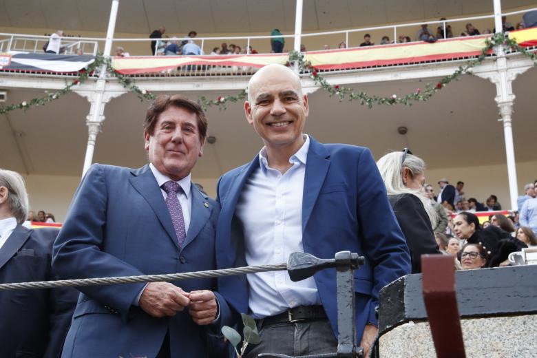Nacho Abad attending the last bullfight of the autumn fair. In Madrid on Monday, October 12, 2026