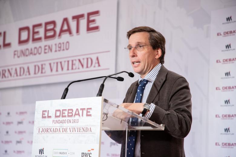 José Luis Martínez-Almeida, durante la inauguración de las I Jornadas de Vivienda de El Debate