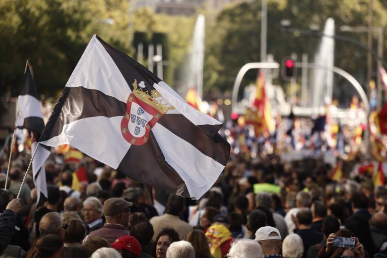 Manifestación de Mujeres Caballas por las calles de Madrid