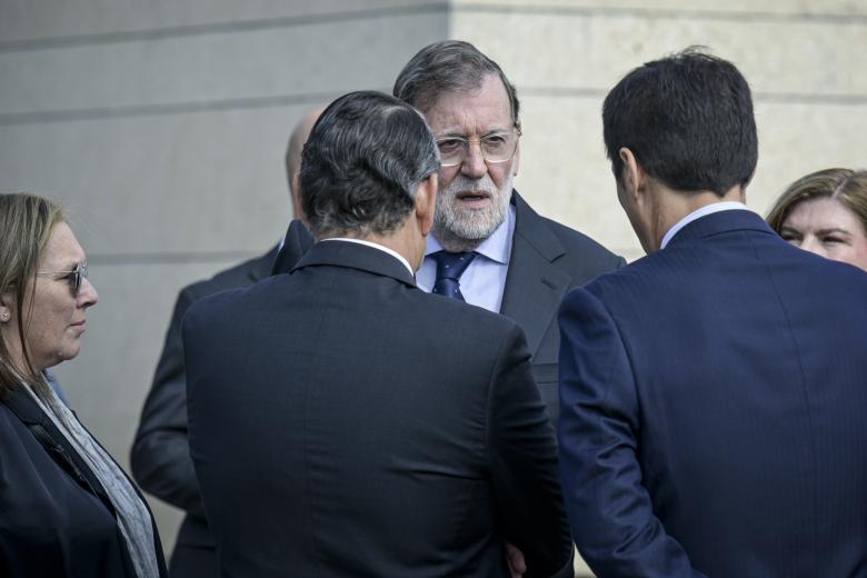 Mariano Rajoy during burial of Fatima Bañez in Huelva on Friday, 30 October 2026.