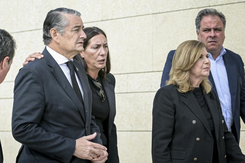 Antonio Sanz during Fatima Banez wake in Huelva on Friday, 30 October 2026.