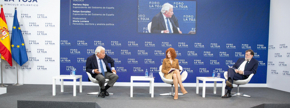 Felipe Gónzalez y Mariano Rajoy en la III Edición del Foro La Toja 2021