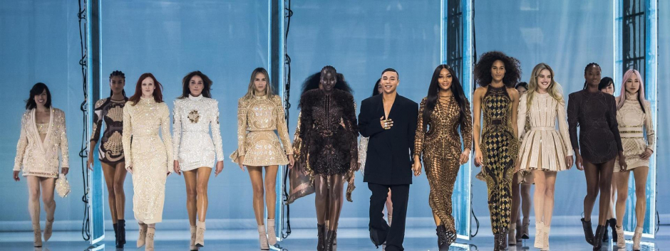 Desfile de la firma Balmain en la semana de la moda de París