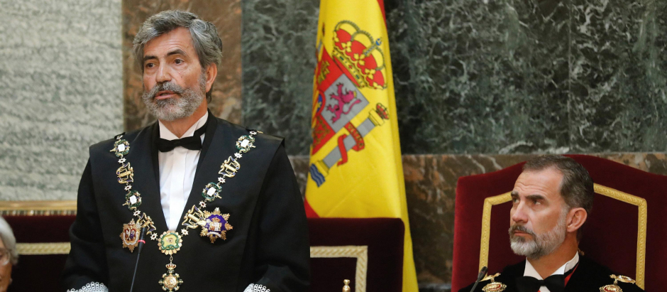 Carlos Lesmes, presidente del CGPJ y del Tribunal Supremo, en la apertura del año judicial