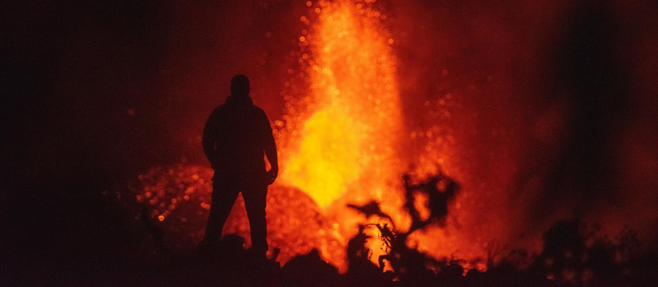 Foto tomada, en el municipio de El Paso del volcán de La Palma,