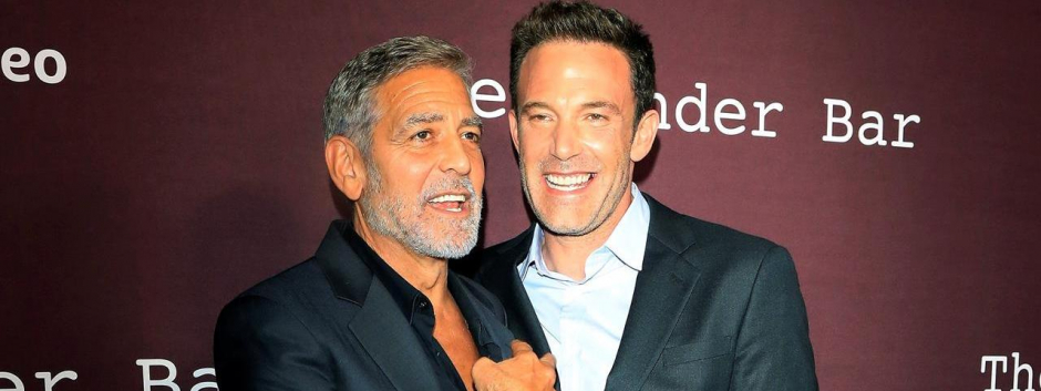 Ben Affleck y George Clooney en la premiere 'The tender bar'