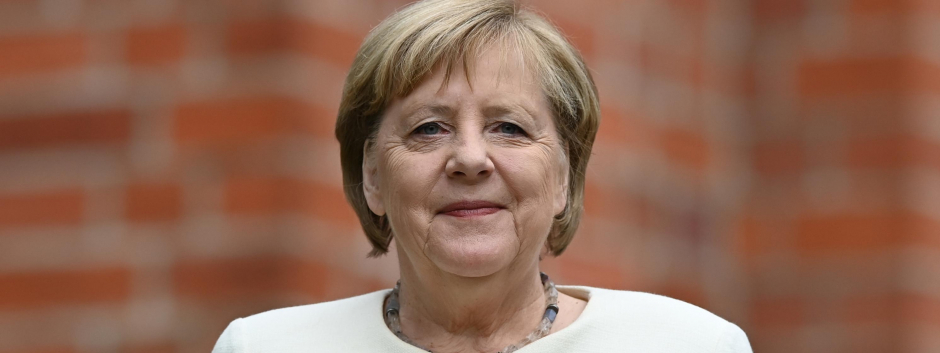 German Chancellor Angela Merkel during celebrations for the Day of German Unity on 03 October 2021, Saxony-Anhalt, Halle (Saale)