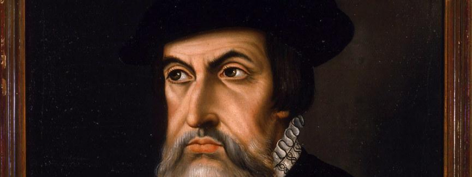 Retrato de Hernán Cortés, expuesto en la Real Academia de Bellas Artes de San Fernando, Madrid
