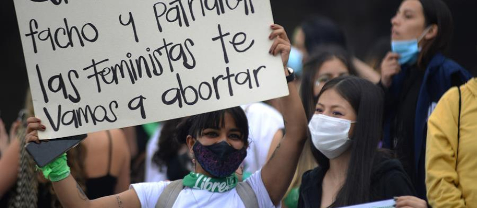 Protestas en favor del aborto