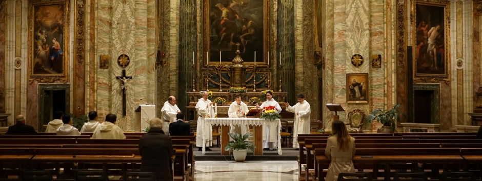 Celebración de la Eucaristía en Roma