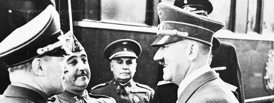El saludo de Hitler y Franco en la Entrevista de Hendaya