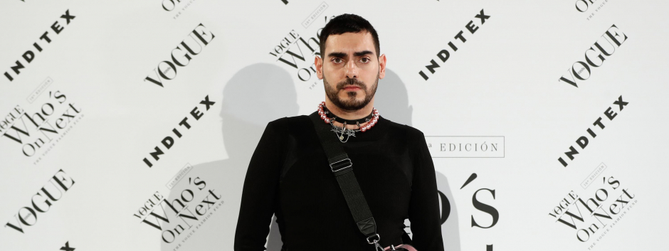 Designer Dominnico at photocall of 10 edition Vogue Who On Next in Madrid on Monday, 25 October 2021.