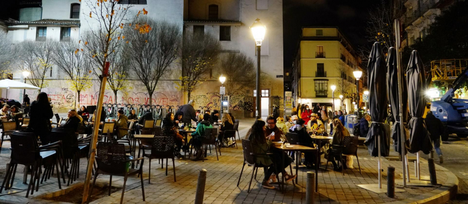 Terrazas de los bares en Madrid