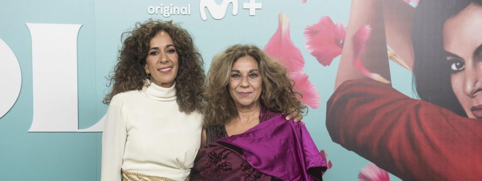 Rosario y Lolita Flores en la presentación del documental Lola de Movistar +