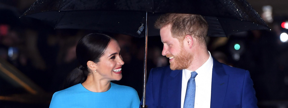 The Duke and Duchess of Sussex attending the Endeavour Fund Awards held at the Mansion House, London on Thursday March 5, 2020. Photo credit should read: Doug Peters/EMPICS