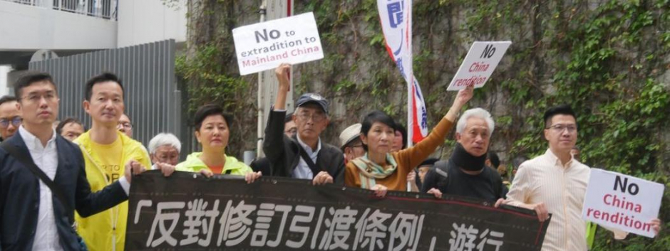 Marcha de protesta contra leyes represivas, Hong Kong (Foto de Archivo)