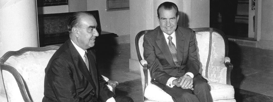 El almirante Carrero Blanco y Richard Nixon