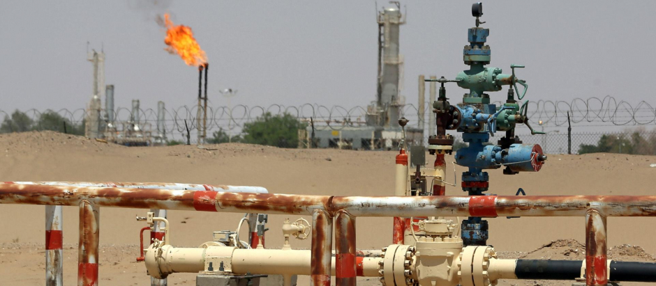 Una refinería de petróleo en Marib, Yemen