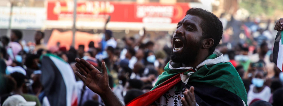 Protestas en Sudán contra el golpe de Estado