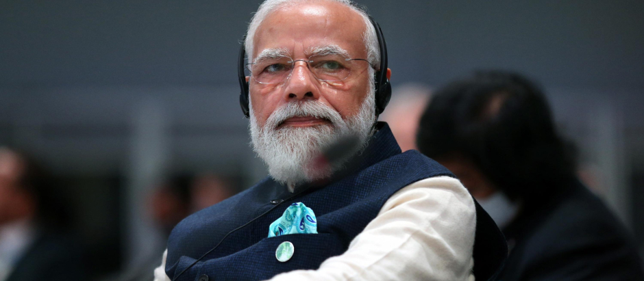 El primer ministro indio Narendra Modi en la COP26