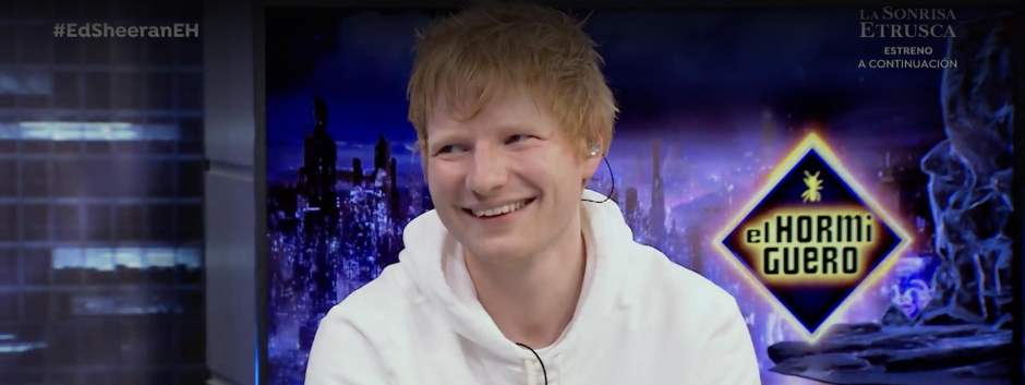 El cantante Ed Sheeran, durante su entrevista en 'El Hormiguero'
