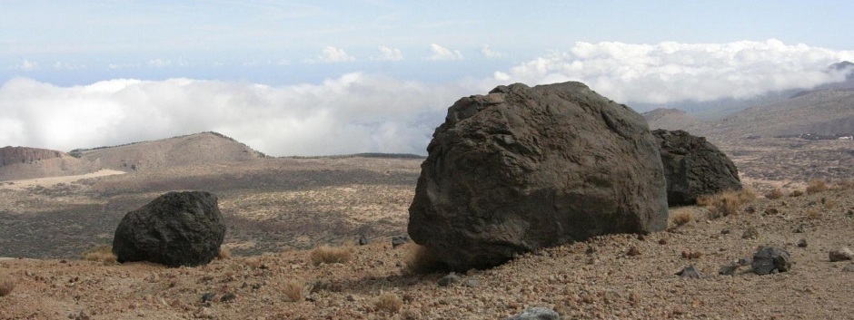 Bomba volcánica en el Teide