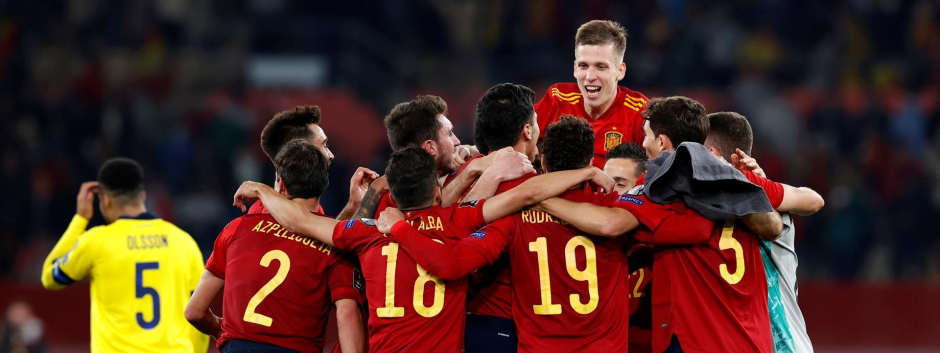 España selló su billete para el Mundial de 2022 tras imponerse a Suecia por 1-0.