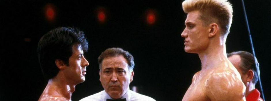 Sylvester Stallone y Dolph Lundgren en una escena de 'Rocky IV'