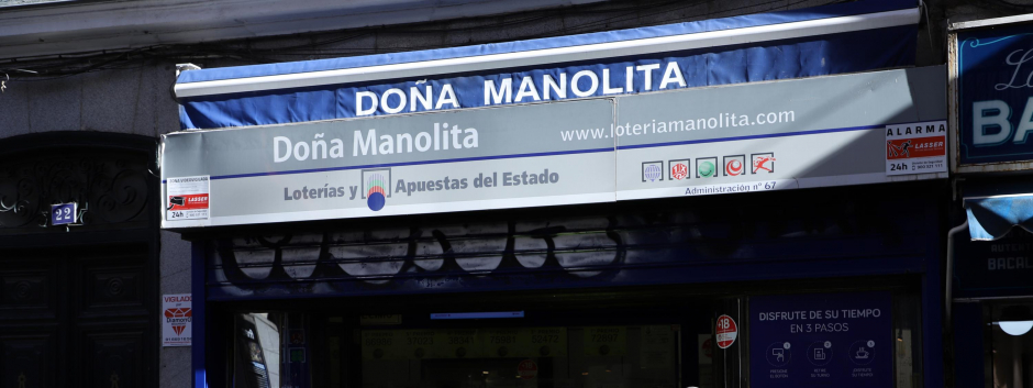 La administración de loterías Doña Manolita