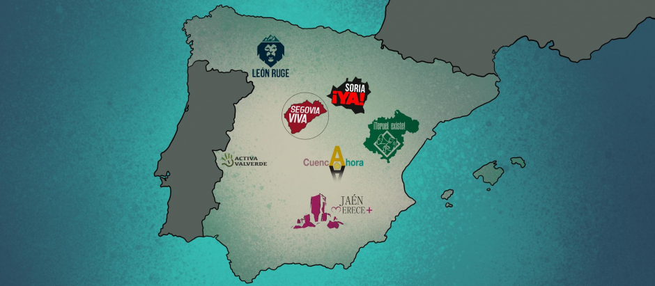 Algunas de las marcas que forman la plataforma de la España vaciada