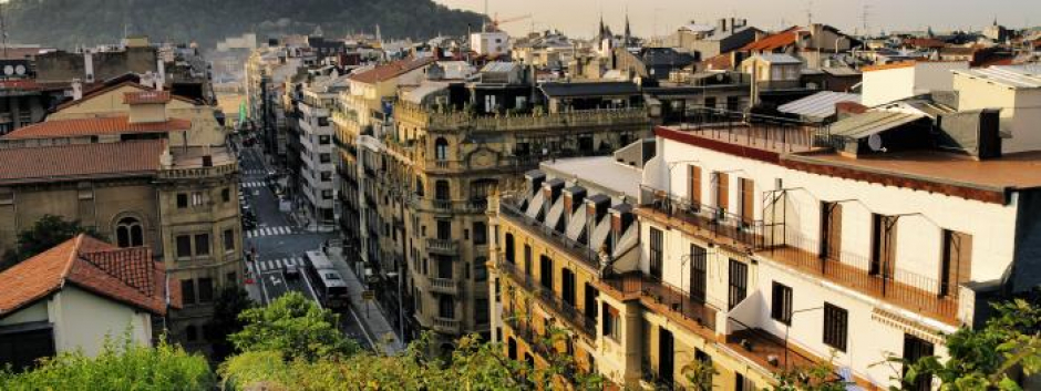 Vista de la ciudad de San Sebastián