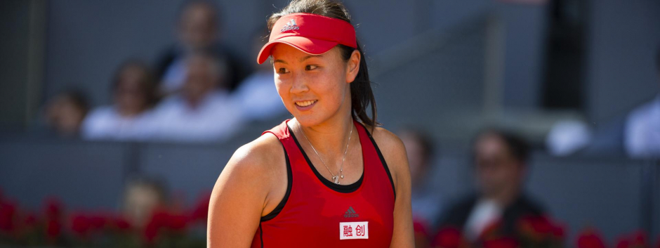 Peng Shuai durante el Masters Series Madrid 2018