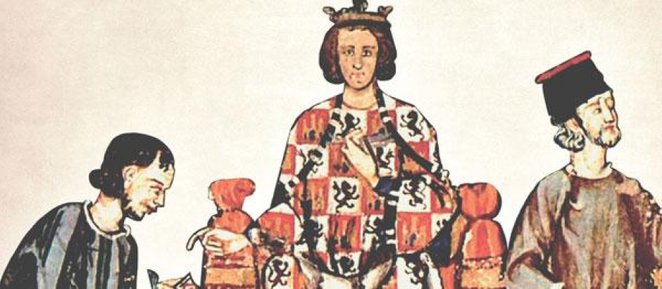 Detalle de portada. «Alfonso X el Sabio» de Adolfo de Mingo