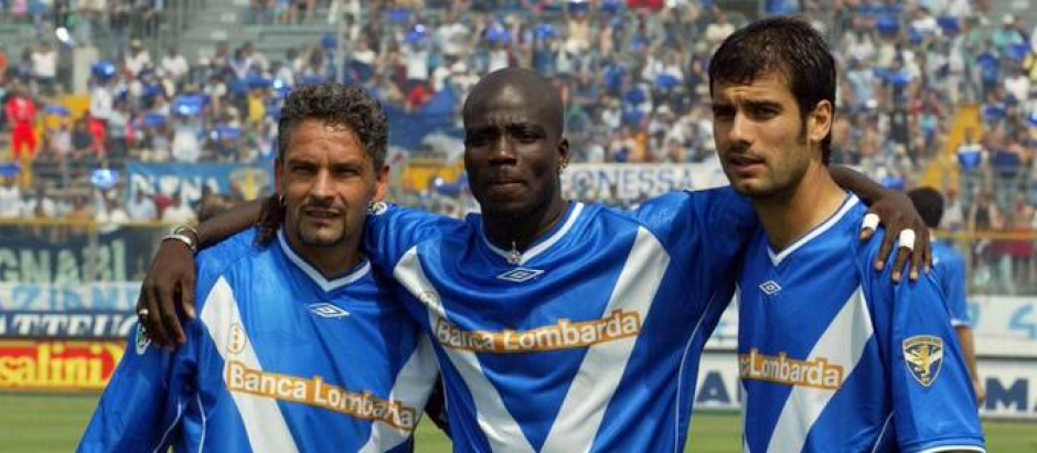 'Il Divino' Roberto Baggio, Appiah y Pep Guardiola coincidieron juntos en el modesto Brescia italiano