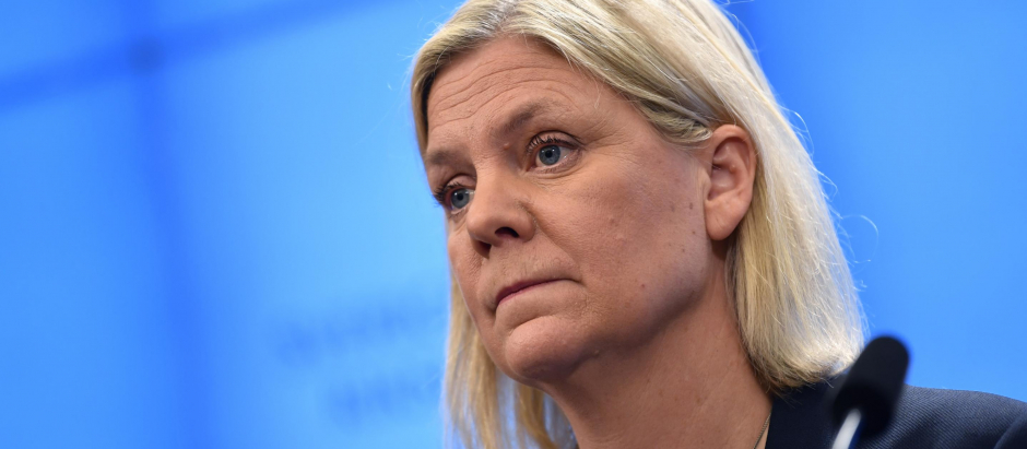 Magdalena Andersson tras su nombramiento como primera ministra de Suecia.