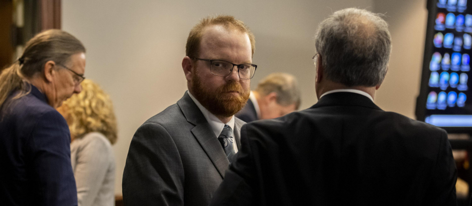Travis McMichael tras ser condenado por el asesinato de Ahmaud Arbery, en el estado norteamericano de Georgia