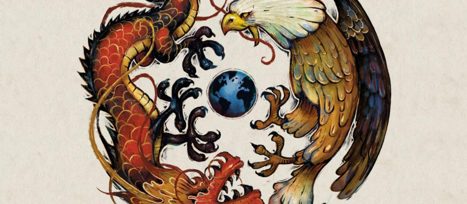 Detalle de portada. «Entre águilas y dragones» de Emilio Lamo de Espinosa