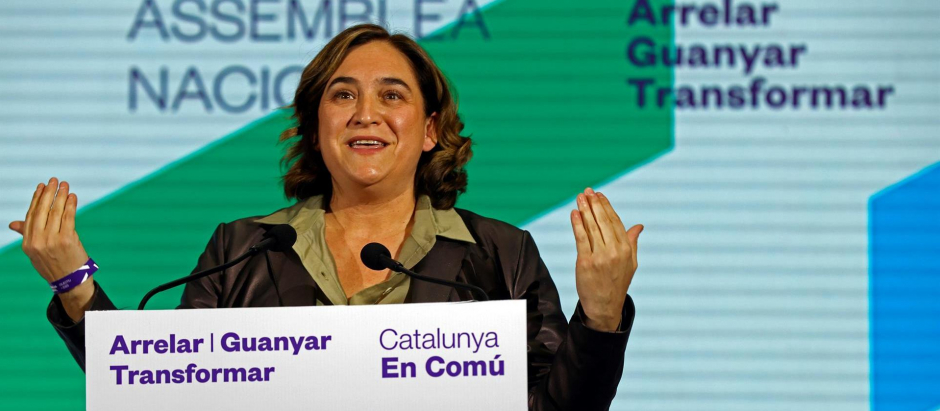 Ada Colau en la Asamblea Nacional de Cataluña en Común