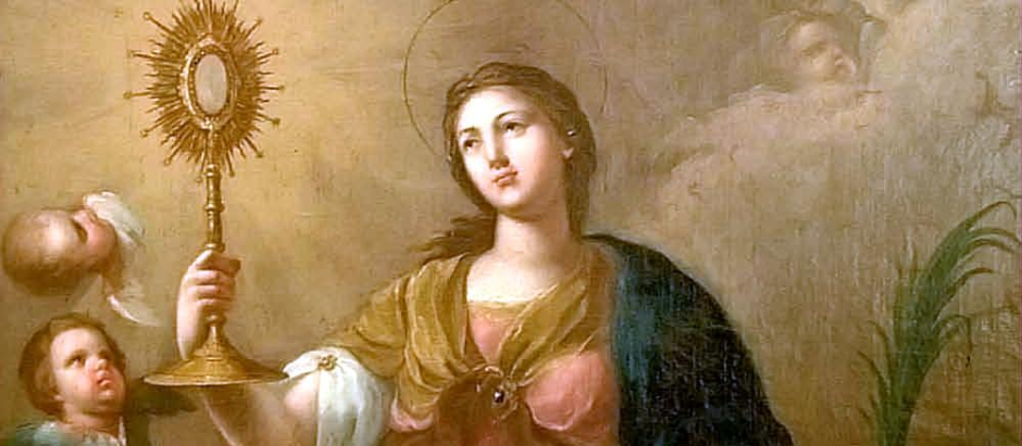 Retrato de santa Bárbara, por Francisco Bayeu, (1767)