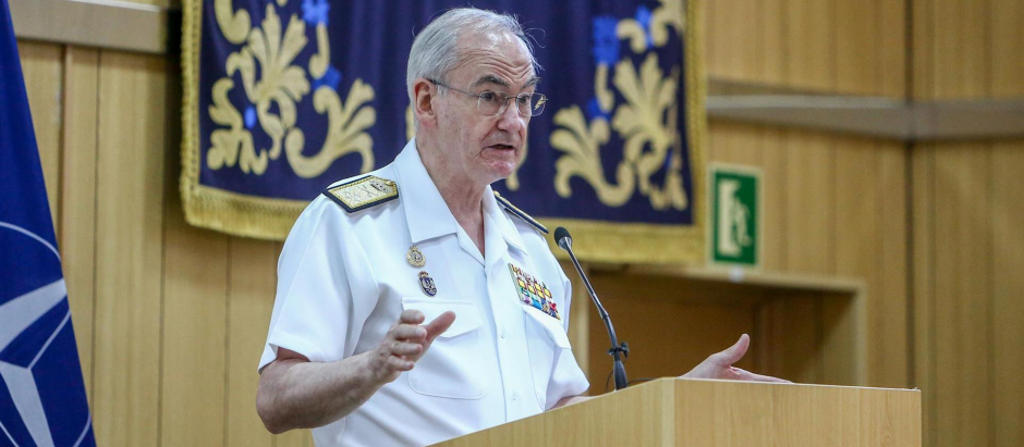 El jefe de Estado Mayor de la Defensa (JEMAD), el almirante Teodoro López Calderón