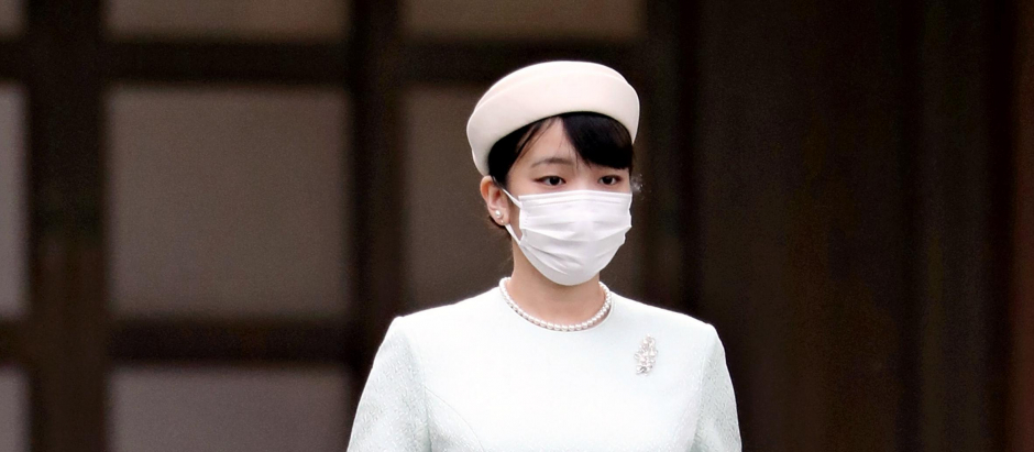 Princess Mako of Akishino leaves the ImperialPalace in Tokyo on Oct. 19, 2021. P