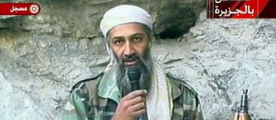 Captura de video de uno de los mensajes de Osama Bin Laden
