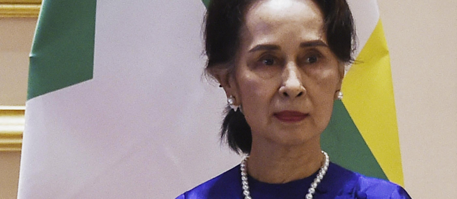 la líder destituida en el golpe de Estado en Birmania, Aung San Suu Kyi