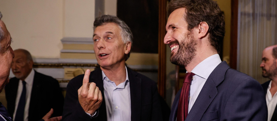 Pablo Casado se reunió en Buenos Aires con el expresidente argentino Mauricio Macri