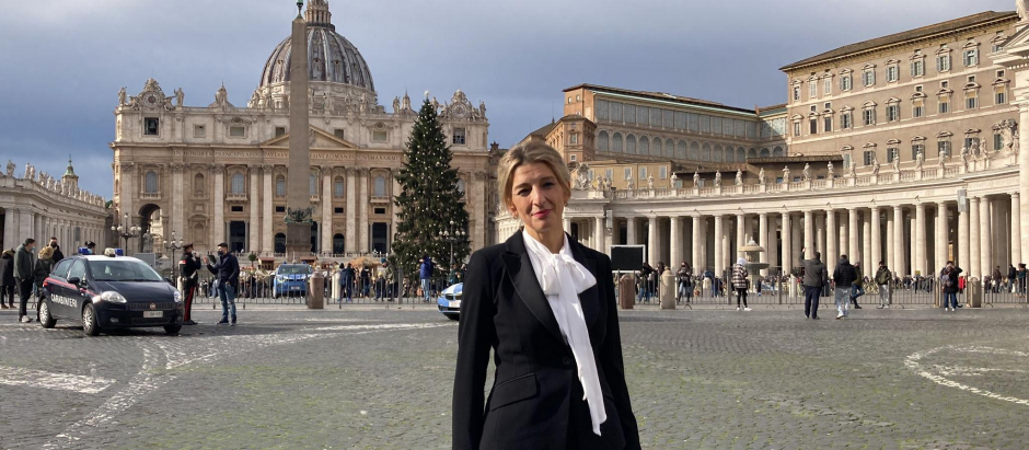 Yolanda Díaz en El Vaticano