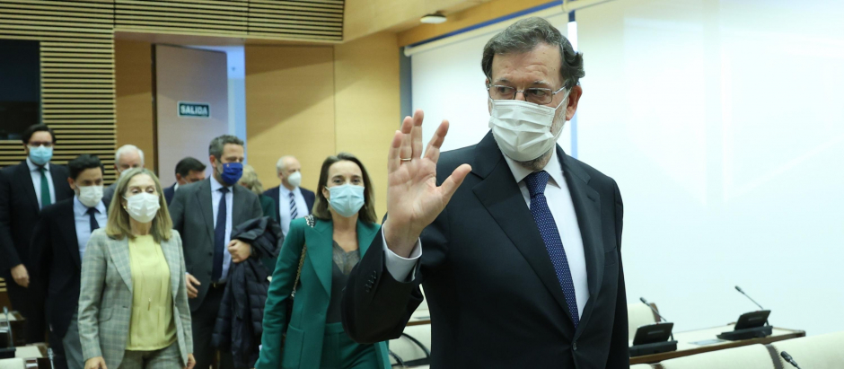 Rajoy a su llegada a la comisión de investigación
