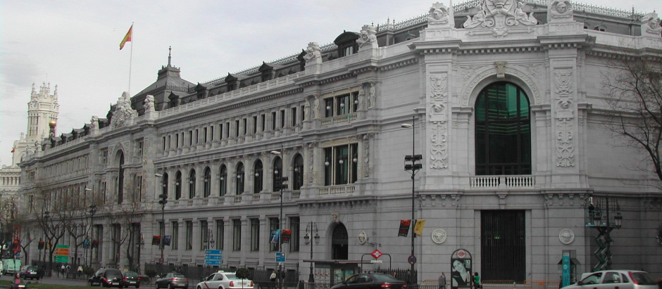 Sede central del Banco de España en la plaza de Cibeles de Madrid