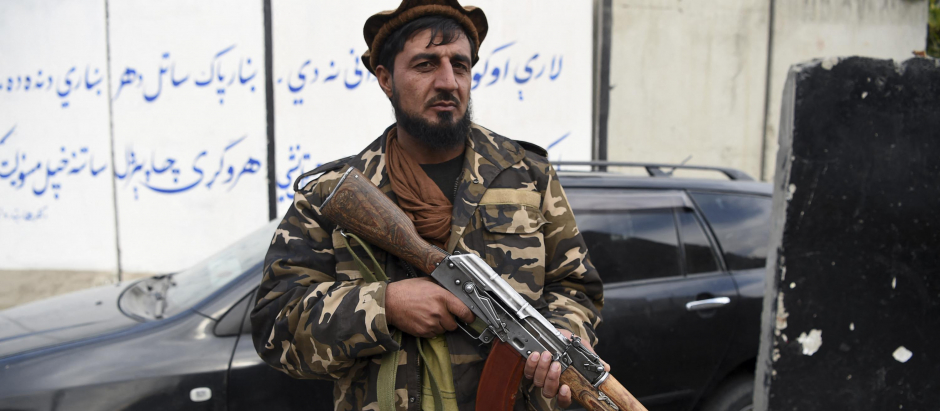 Militante talibán en Kabul, imagen de archivo