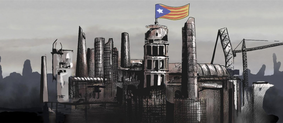 Ilustración: Cataluña economía ruina independencia separatismo