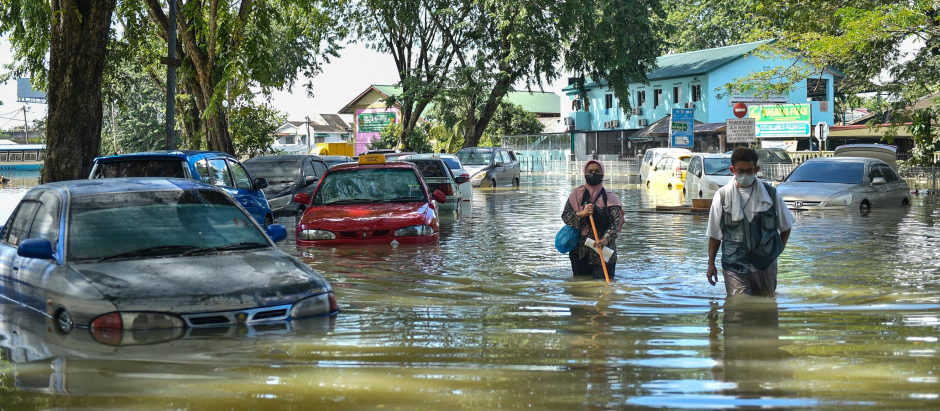 Las brutales inundaciones en Malasia